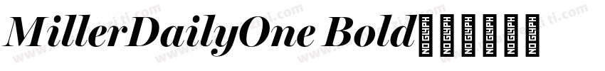 MillerDailyOne Bold字体转换
